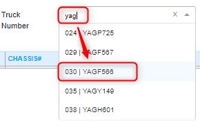 Select DriverNumber Type Driver Number