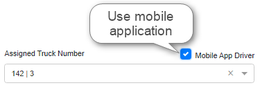If this driver is using mobile application for tracking the truck, then ...